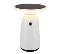 Globo LED solar table lamp 36625, white, metal, 23 cm, dimmable