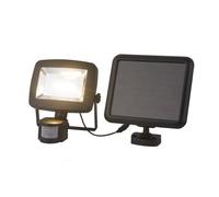 Luminosa Lighting Luminosa Solarleuchte Pir Outdoor Flood Light Black Ip44 Led 2700K Dawn Dusk Sensor