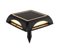 Globo LED solar light 36505, ground spike, wall light, black, aluminium