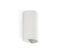 Luminosa Lighting Luminosa Sole Round Fluted Up & Down Wall Lamp White 2X Gu10