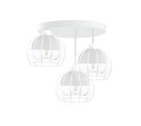 Luminosa Lighting Luminosa Solo Semi Flush Light White, 30Cm, 3X E27