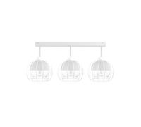 Luminosa Lighting Luminosa Solo Semi Flush Light White, 60Cm, 3X E27