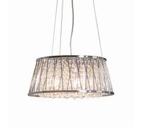 Luminosa Lighting Luminosa Sophia 5 Light Pendant Chrome, Crystal (K5) Detail, G9