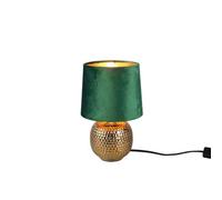 Luminosa Lighting Luminosa Sophia Modern Table Lamp With Round Tapered Shade Gold Green Shade