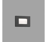 Faro Barcelona Spark-1 LED Recessed Outdoor Wall Light - Dark Grey