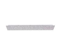 Luminosa Lighting Luminosa Sparkle Rectangle Integrated Led Semi Flush Ceiling Light Steel 1X 18W Led 2700-5000K Dimmable