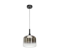 Luminosa Lighting Luminosa Spirito Modern Dome Pendant Ceiling Light Black 3000K 1600Lm Smoky Shade