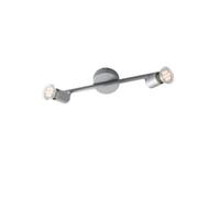 Luminosa Lighting Luminosa Spot Led 2 Light Twin Adjustable Spotlight Silver 400Lm 2700K 35X15Cm