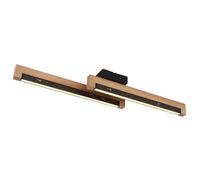 Luminosa Lighting Luminosa Starla Integrated Led Semi Flush Ceiling Light Matt Black 2X Led 3000K