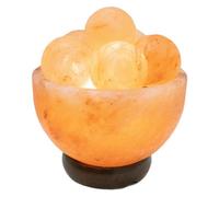 Luminosa Lighting Luminosa Stone Table Lamp Natural Color Bowl With Salt Crystal Spheres 1X E14