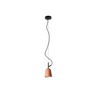 FARO BARCELONA Studio hanging light, Ø 11 cm, pink/black, steel