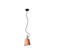 FARO BARCELONA Studio hanging light, Ø 16 cm, pink/black, steel