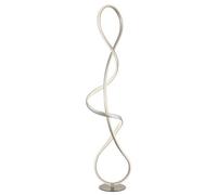 Luminosa Lighting Luminosa Swirl Led Integrated Floor Lamp Nickel Matt Led 4000K