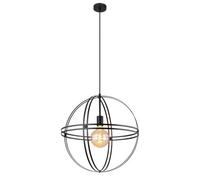 Luminosa Lighting Luminosa Tamara 50Cm Spherical Pendant Ceiling Light Matt Black 1X E27