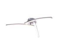 Luminosa Lighting Luminosa Tansy Integrated Led Semi Flush Ceiling Light Nickel Matt 3X Led 3000-4000K