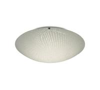 Luminosa Lighting Luminosa Tassa 18W Led Medium Flush Ceiling Light, 400mm Round, 4000K 1500Lm Cri80, Randon Line Pattern Glass