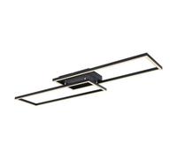 Luminosa Lighting Luminosa Tatjana Integrated Led Semi Flush Ceiling Light Matt Black 2X Led 3000-6500K