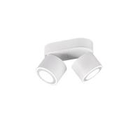Luminosa Lighting Luminosa Taurus Modern 2 Light Twin Ceiling Spotlight White Matt 3000K - Uk Stock