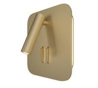 Luminosa Lighting Luminosa Technical Ios 176 Integrated Led Matt Gold Reading Wall Lamp