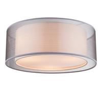 Luminosa Lighting Luminosa Theo Cylindrical Ceiling Light Nickel Matt 3X E14