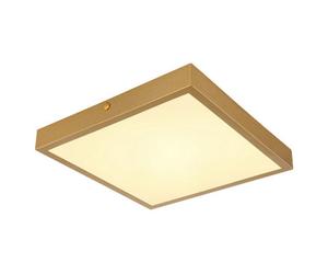 Luminosa Lighting Luminosa Tibey 25Cm Square Flush Ceiling Light Brass-Coloured Matt Led 3000K