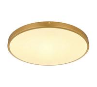 Luminosa Lighting Luminosa Tibey 45Cm Round Flush Ceiling Light Brass-Coloured Matt Led 3000K