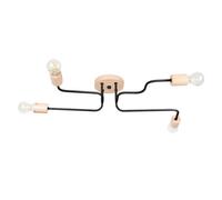 Luminosa Lighting Luminosa Timbo Loft Semi Flush Ceiling 4 Light Black