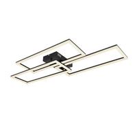 Globo Lighting Tiny Integrated LED Semi Flush Ceiling Light Matt Black 3x LED Di
