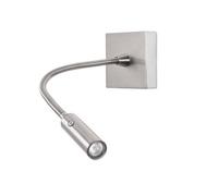 Netlighting Tip LED Wall Reading Light Satin Nickel Touch dimming 174lm 3000K in Grey Netlighting Grey