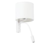 Luminosa Lighting Luminosa Tira Wall Lamp White E27 With Reading Light 3W 3000K