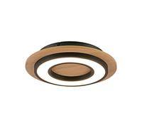 JUST LIGHT. GmbH JUST LIGHT. LED ceiling light Tola, round, wood, 3,000 K
