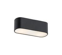 Luminosa Lighting Luminosa Toni Surface Mounted Downlight Milky, Black Structure 30Cm