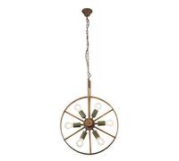 Netlighting Tonu Spherical Pendant Ceiling Light Green 6x E27 in Bronze Netlighting Bronze