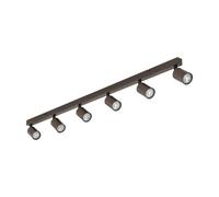 Luminosa Lighting Luminosa Top Ceiling Spotlight Bar Brown 6Xgu10