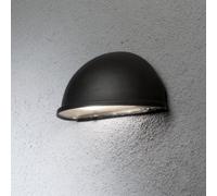 Luminosa Lighting Luminosa Torino Outdoor Modern Large Half Circle Wall Light Black, Ip23