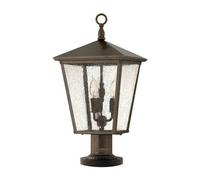 Luminosa Lighting Luminosa Trellis 3 Light Outdoor Pedestal Light Regency Bronze Ip44, E14