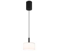 Netlighting Trenton Slim Pendant Black Alabaster Optic Glass Shade LED 2700 4000K Netlighting Black