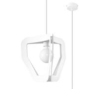 Luminosa Lighting Luminosa Tres Modern Wire Frame Pendant Light White E27