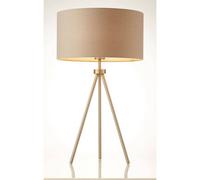Tripod Table Lamp in Matte Nickel Grey