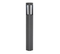 Luminosa Lighting Luminosa Tribeca Outdoor Bollard Light Frosted Acrylic, Textured Dark Grey Paint Ip54