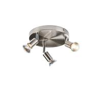 Luminosa Lighting Luminosa Triple Spotlight - Brushed Chrome, 230V Gu10