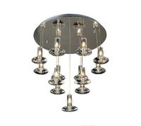 Luminosa Lighting Luminosa Troy Pendant Round 13 Light G4 Polished Chrome/crystal, Not Led/cfl Compatible