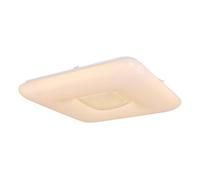 Luminosa Lighting Luminosa Trystan Flush Ceiling Light White 1X Rgbw Led Dimmable 3000-6400K Remote Control Tuya Smart