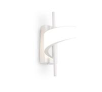 Luminosa Lighting Luminosa Tsunami 1 Light Spiral Wall Lamp, 12W Led, 3000K, 900Lm, Sand White