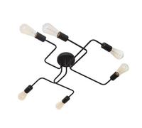 HELAM Ceiling lamp Tubes 6-bulb black