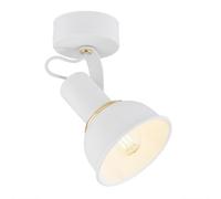 Netlighting Twist Single Spotlight White Structure Brass Elements Netlighting White