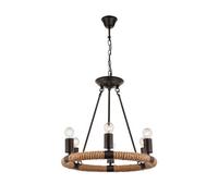 Luminosa Lighting Luminosa Ulleu Multi Arm Pendant Ceiling Light Black 6X E27