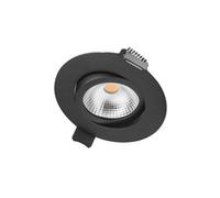 Luminosa Lighting Luminosa Ultra Slim Tiltable Downlight 65mm Cutout 6.5W 650Lm 100Lm/w 3000K 36 Beam Dimmable Black