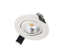 Luminosa Lighting Luminosa Ultra Slim Tiltable Downlight 65mm Cutout 6.5W 650Lm 100Lm/w 3000K 36 Beam Dimmable White