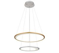 Luminosa Lighting Luminosa Umbra Pendant Ceiling Light Silver Colored 2X Led Dimmable 2700-6500K Remote Control Timer